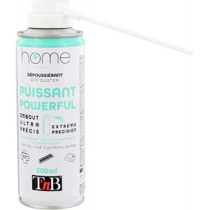T'Nb - Bombe Air Sec - Nettoyage Pc, Aerosol D&eacute;poussi&eacute;rant 200 Ml, Air Comprim&eacute; Nettoyage Pc, Air Duster Pour Mat&eacute;riel Informatique, Depoussierant Ordinateur, Soufflette Surpuissan[COM910064] - Neuf