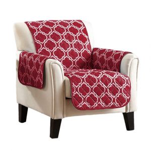 Housse de fauteuil inclinable, protection pour animaux et enfants - Rouge vin, douce et confortable, lavable en machine - Neuf
