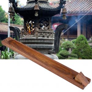 Bruleur d'encens vietnamien bouddhiste en bois (wenge) - Neuf