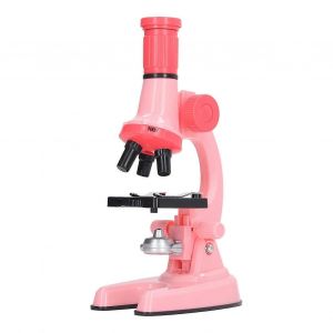 Microscope jouet &eacute;ducatif outil de laboratoire biologique Microscope jouet pour enfants enfants rose - Neuf
