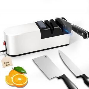 Nouvelhorizonstore-Aiguiseur &Eacute;lectrique 5 En 1 Pour Couteaux - Blanc Roulant - Neuf