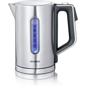 Ulteronixshop-SEVERIN Bouilloire &agrave; temp&eacute;rature r&eacute;glable, 1,7L, 3 000W, Sans BPA, Niveau D'eau Visible, Affichage LCD, Socle 360&deg;, Inox, WK 3418 - Neuf