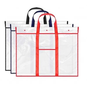Paquet de 3 grand sac de rangement d'affiches Porte-tableau d'affichage Dossier PVC d'art - Neuf