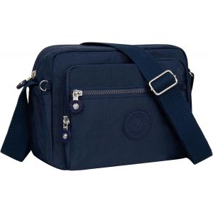 RFCBC-Sacs Bandoulière Femme Sacoche Femme Bandoulière Décontracté Moyen Sac à Bandoulière Sac Besace Femme Bandoulieres Léger Pour Le Shopping, Le Travail et Les Voyages,Bleu Marine - Neuf