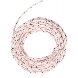 ChenQuanSarl-Corde De Démarrage À Rebond De 10 M X 3,5 Mm, Compatible Avec Craftsman Husqvarna Sthil Poulan, Tronçonneuse, Tondeuse À Gazon, Débroussailleuse, Débroussailleuse (Blanc Rouge) - Neuf