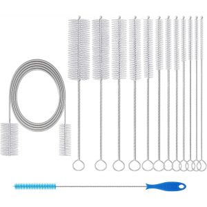 LORANKA-Lot de 12 brosses de nettoyage longues et flexibles pour canalisations de cuisine - Neuf