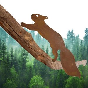 Mevronisshop-Cureuils Rouill&eacute;s, M&eacute;tal Rouill&eacute; &Eacute;cureuil, &Eacute;cureuil Rouill&eacute;, D&eacute;coration De Jardin Pour L'ext&eacute;rieur, Rouille, D&eacute;coration D'&eacute;cureuil De Jardin Pour D&eacute;coration De Jardin - Neuf