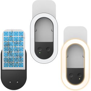 Lot de 2 pièges à Mouches d'intérieur (2 appareils + 10 Cartes de Colle),Lampe de Nuit,Anti-moustiques,piège à Insectes Volants enfichable pour moustiques,Mouches,Mouches des Fruits,Mites - Neuf