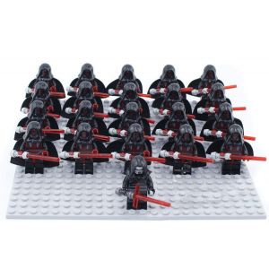 21pi&egrave;ces star wars mini figurine action garde blocs de construction jouet - costume de soldat robot - combat figure assembl&eacute;e - jouets amusants - th&egrave;me style pendules-Aucune plaque de base fournie - Neuf