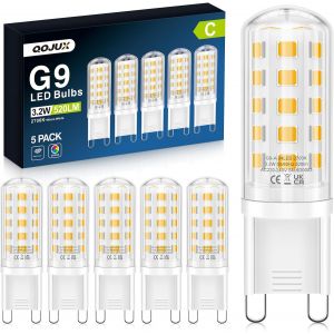 Kalanka-G9 Led Blanc Chaud, 3,2 W 520 Lm Classe D'efficacit&iquest;&iquest; &iquest;&iquest;Nerg&iquest;&iquest;Tique C Ampoule Led De Remplacement Pour Ampoule Halog&iquest;&iquest;Ne 50 W, 2700 K, Non Dimmable, Ampoule &iquest;&iquest;Conomique, Lot De 5 - Neuf