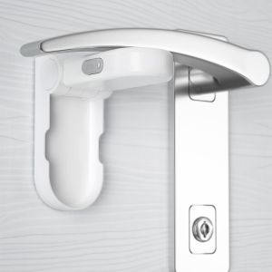 Sécurité De Bébé Serrure De Bouchon De Porte (Amélioré), Pack De 2 Verrouillage De Sécurité Pour Enfants Avec 3m Adhésif, Anti-Lock Verrouillage De Sécurité Pour Enfants - Neuf