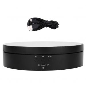 Plateau Tournant Electrique Avec Miroir, Support De Charge De 2 A 4 Kg, Presentoir Pour Bijoux Et Telephone - Neuf