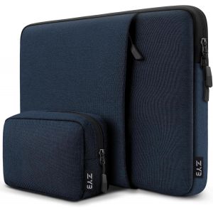 SJZG-Housse Ordinateur 14 Pouces, Étanche Pochette Ordinateur 14 Pouces Pour Macbook Air 15 M4 M3 M2 2025-2022,14"" Lenovo Thinkpad Ideapad Hp Dell Asus Acer Etc Pochette Pc 14"" Portable-Bleu Foncé - Neuf