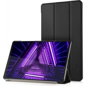 NAERYUT-Coque Etui Compatible Pour Lenovo Tab M10 Fhd Plus 10.3"" Tb-X606/X606F,Ultra Slim Pu Housse Cover De Protection Compatible Pour Lenovo Tab M10 Fhd Plus 10.3"" Tb-X606/X606F,Noir - Neuf