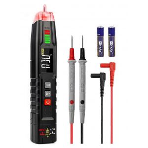 Testeur de tension multifonctionnel, multim&egrave;tre automatique, d&eacute;tecteur de tension sans contact, stylo voltm&egrave;tre avec affichage et lampe torche - Neuf