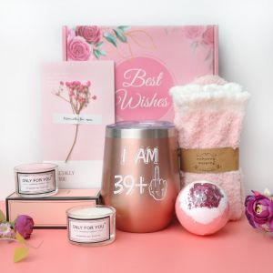 40. Cadeaux Pour Les Femmes,40e Anniversaire Pour Femmes,Coffret Cadeau 40e Anniversaire,Coffret Cadeau Drôle Femmes,40e Cadeau D'anniversaire Coffret Cadeaux Idées Cadeaux - Neuf