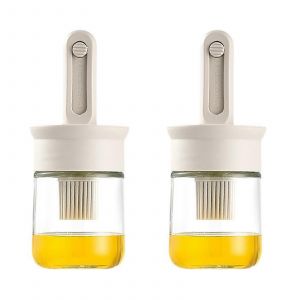 2-En-1 Distributeur De Pétrole & Pinceau À Badigeonner En Silicone Grill Outils Ensemble 2 Pièces - Neuf