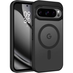 LORANKA-Magn&eacute;tique pour Google Pixel 10 Pro XL Coque, [Compatible avec MagSafe] Bumper Militaire Antichoc Dos Translucide Mat Femmes Hommes Coque de T&eacute;l&eacute;phone Fine Mince pour Google Pixel 10 Pro XL - Neuf