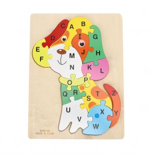 Puzzle Educatif 26 Lettres Pour Enfants, Motif Animal, Dessin Anime, Chien - Neuf
