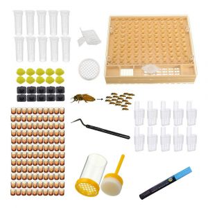 Kit D'&eacute;levage Pour La Reine Des Abeilles, Syst&egrave;me D'apiculture, Cage Et Outils D'&eacute;levage Pratiques En Plastique L&eacute;ger, 15 X 12 X 7 Cm, 500 G - Neuf