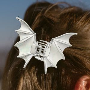 Pince À Cheveux En Métal, Design D'araignée, Crâne De Chauve-Souris, Pince À Cheveux, Poignée Sécurisée, Tête Arrière, Accessoires De Fête Et De Bal, Halloween-Un - Neuf