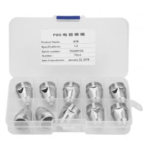 Lot de 10 embouts de buse de torche de decoupe plasma P-80 (buse de 1,3 mm) - Neuf