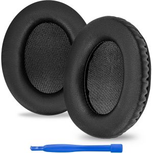 KAL-Coussinets De Rechange Pour Casque Hyperx Cloud Ii/Cloud Iii/Mix/Alpha/Cloud Flight/Stinger 2 (Cuir Protéiné/Noir) - Neuf