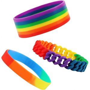 Kal-Bracelet Gay Pride, Gays Fierté Bracelets, Bracelet Lgbt Pour Lesbienne Homme Gay, Bracelet Gay Pride, Bracelet Arc Ciel Lesbien Pour Festivals Et Fêtes - Neuf