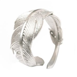Kahfl-Bague Argent Femme Homme,Plume Bague Reglable,Bague Pouce Bague Ouverte Bague Anneau Bagues,Bague Pouce Bague Orteil Bijoux Vintage Pour Femme Fille Homme Ado (Argent) - Neuf