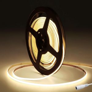Dc12v Ruban Led Cob Blanc Naturel 4000k, 5m 480led/M Bande Lumineuse Led, 4mm Led Strip Rubans &Agrave; Led Cob Pour La D&eacute;coration De La Salle Fpv De Voiture(Seule Bande Led) - Neuf