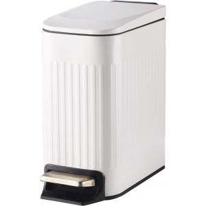 Poubelle &Agrave; P&eacute;dale De Cuisine (7 L, Blanc) - Neuf
