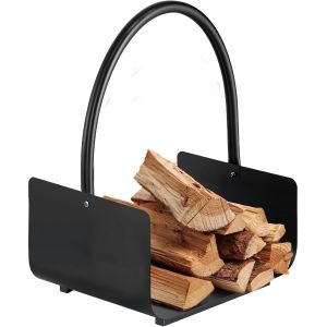 Log Basket 45 X 30 X 43 Cm Firewood Basket Firewood Basket Firewood Holder Firewood Basket Firewood Holder Steel Basket Firewood Indoor/Outdoor - Neuf