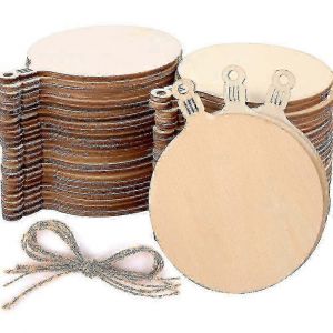 100pcs De Bricolage En Bois, Des D&eacute;corations De No&euml;l Pour L'artisanat, Accroch&eacute; Des D&eacute;corations Et Des &Eacute;tiquettes-Cadeaux - Neuf