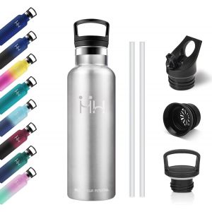 Gourde Isotherme Enfant 500ml, Bouteille D'eau Acier Inoxydable, Étanche Et , Gourde Inox Avec Paille, Sans Bpa, Bouteille D'eau Pour Voyage, L'école, Cyclisme, Bureau, Camping, Gym - Neuf