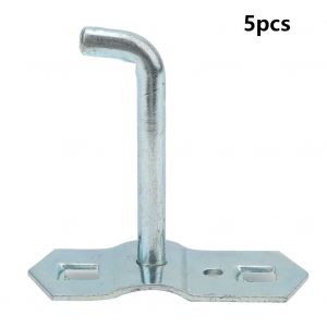 Lot de 5 crochets de rangement en acier pour armoire a outils, 50 x 6 mm, pour cles - Neuf