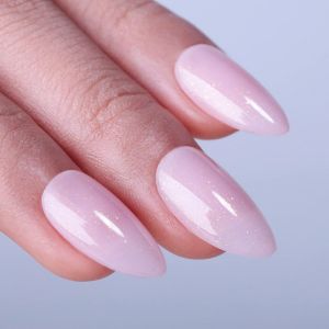 Vernis Semi Permanent Rose, 15ml Transparent Rose Clair Or Paillet&eacute; Gel&eacute;e Gel Nail Polish Iris&eacute; &Eacute;tincelant Vernis Gel Uv Printemps Et&eacute; Vernis &Agrave; Ongles Gels Soak Off Uv Led - Neuf