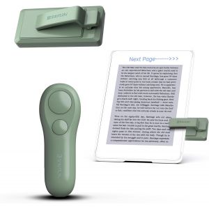 Rf T&eacute;l&eacute;commande Liseuse Kobo, Kindle, Tourne Page Liseuse For Ipad Iphone Android Tablets, Tourneur Page Liseuse Pour Lire Des Romans Et Prendre Des Photos(Vert)[CLA9300078] - Neuf
