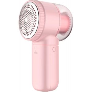 JGD-Rasoir &agrave; Peluches &Eacute;lectrique Portable Pull D&eacute;m&ecirc;lant &agrave; 3 Vitesses 6 Lames de Lame Affichage Num&eacute;rique LED pour Enlever Les Bouloches pour V&ecirc;tements (Rose) - Neuf