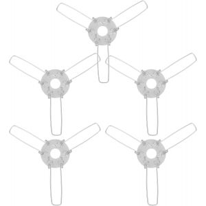 Kalanka-Lot De 5 Clips &Agrave; Ressort Pour &Eacute;clairage Encastr&eacute; Supports M&eacute;talliques Pour Abat-Jour Fixation Solide R&eacute;glage Flexible Compatibles Spots Et Luminaires Encastr&eacute;s Accessoires - Neuf