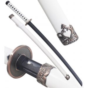 One Piece Katana Tout en Plastique Polypropylene Zoro Sabre Wado Ichimonji 105cm Epee Entrainement Combat + Fourreau D&eacute;coration - Neuf