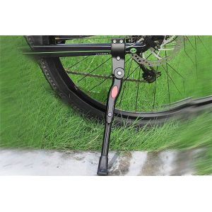 B&eacute;quille De V&eacute;lo R&eacute;glable 2 Pi&egrave;ces Pour V&eacute;los De Montagne Et De Route - Noir - Neuf