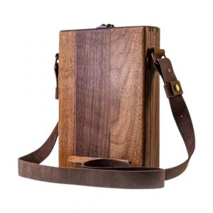 &Eacute;crivains Messenger Bo&icirc;te en bois Porte-documents Style Bandouli&egrave;re Facteur Sac Fait &agrave; la main En Bois Crayon Pinceau Rangement Sac &Agrave; Bandouli&egrave;re - Neuf