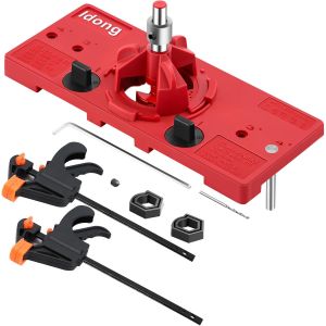 Guide de per&ccedil;age de gabarit de charni&egrave;re de 35 mm,gabarit de charni&egrave;re dissimul&eacute; d'armoire outil de poin&ccedil;onde menuiserie adapt&eacute; &agrave; l de porte d&iquest;armoire de cadre - Neuf