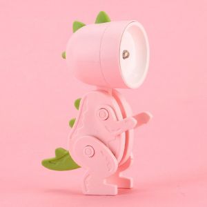 Lampe De Bureau Dinosaure Rose ¿ Lampe De Chevet Dinosaure Pour Enfants, Veilleuse Dinosaure Dessin Animé, Décoration De Table Pour Chambre D'enfant, Salon, Chambre À Coucher - Neuf