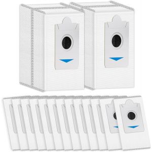 (15 Pièces) X5 Omni Sacs À Poussière De Remplacement Compatibles Avec L'Aspirateur Robot Ecovacs Deebot X5 Omni/ X5 Pro Omni/ X2/ X2 Omni/ T30S Ai/ Dex86, Avec Couche De Filtre À C[SSE7114249] - Neuf