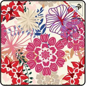 Tissu Auto-adhésif Magique, Chiffon de Protection pour Appareil Photo, Chiffon de Nettoyage et de Rangement pour Reflex numérique (Fleur, 45x45cm) - Neuf