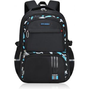 KALSC-Sac A Dos Scolaire Garcon Fille,Sac &Agrave; Dos Enfants Primaire Secondaire Loisir Cartable Imperm&eacute;able Portables Avec Bandes R&eacute;fl&eacute;chissantes Pour Voyage &Eacute;cole,31 * 16 * 46Cm - Neuf