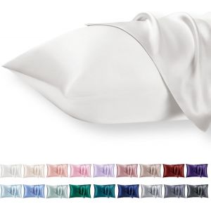 Kalanka-Taie Oreiller Satin 50x70 Lot De 2,Ivoire Pillowcase Pour Cheveux,Similaire Aux Taie D Oreiller En Soie,Taies D'oreillers 50x70 Housse De Coussin Certifi&eacute; Oeko-Tex - Neuf