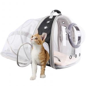 Bulle Claire De La Fenêtre De Chat Sac À Dos, Dôme Transparent Pet Carrier Pour Les Petits Chiens, Chatons, Lapins - Vet Carnet De Voyage Sac - Neuf