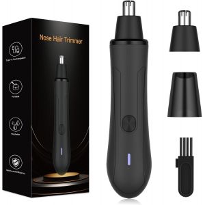 Tondeuse Nez Oreilles Homme Rechargeable Par Usb Indolore, Rasoir Homme Du Visage, Coupe Poils Nez Et Oreilles Portable Pour, Facile À Nettoyer, Étanche Ipx7[Z2053] - Neuf